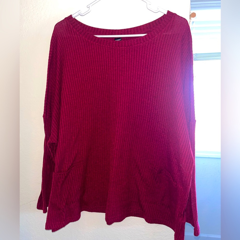 Cozy red sweater ❤️